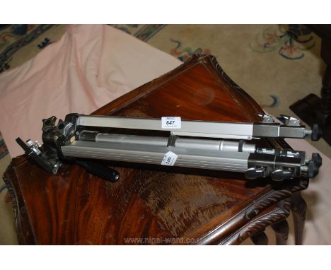 Camera tripod.