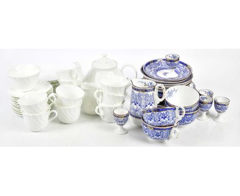 ROYAL WORCESTER; a part tea service in the 'Royal Lily' pattern and a Wedgwood part tea service.