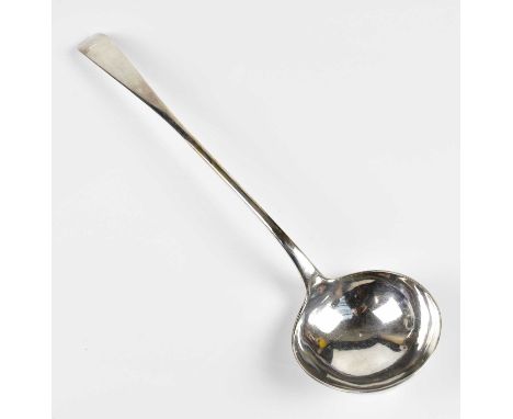 A Georgian hallmarked silver ladle, stamped Edinburgh 1786/87, approximate weight 6.22ozt/193.4g.Condition Report: Hallmarks 