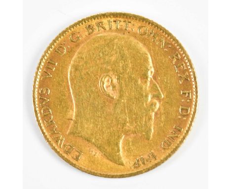 An Edward VII half sovereign, 1905.Condition Report: Light wear but good condition.