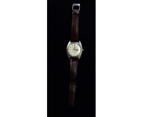 OMEGA; a gentleman's automatic chronometer officially certified Constellation wristwatch, the white dial set with batons, wit