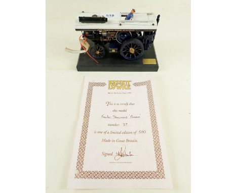 A Basset Lowke model of a steam engine - Fowler Showmans engine 'Renown'.  Ltd edition number 37 of 500 with original COA.