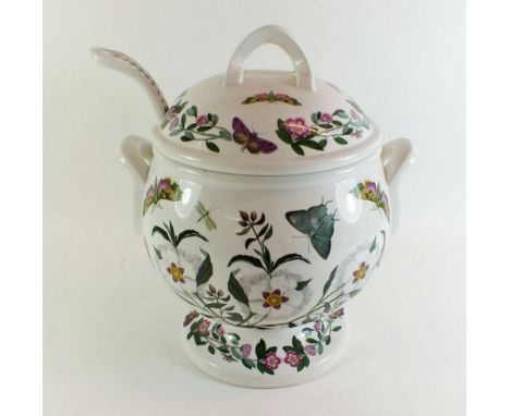 A Portmeirion Botanic Garden soup tureen with ladle