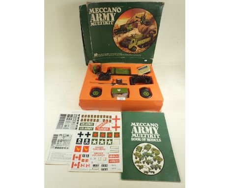 A box of Army Multikit Meccano - reasonably complete