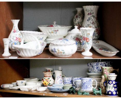 Assorted 20th century British Ceramics Including, Poole Pottery, Spode Blue and White, Collectors Plates, Wedgwood etc