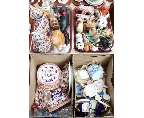 Royal Doulton and Winstanley Ceramic Animal Models etc, together with similar Bretby, Arthur Wood and Royal Worcester example