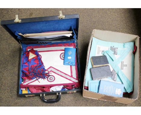 A Collection of Masonic Regalia to Transvaal Lodge, South Africa, formerly meeting at Leraatsfontein, Witbank, including apro