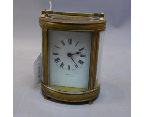 An early 20th century French carriage clock. H.11.5cm 