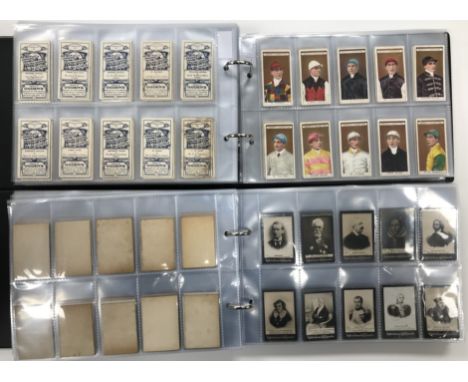 Two albums of early Ogden's cigarette cards including Beauty Series 1900 (full set) and a large quantity of various portrait 