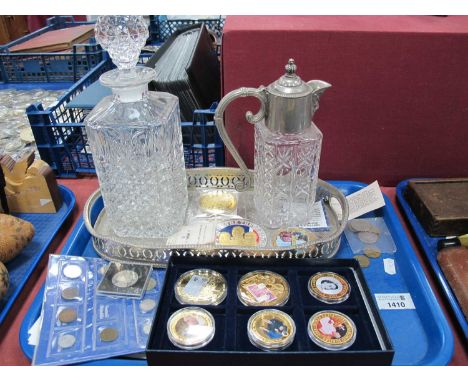 Year of the Three Kings, banknotes commemoratives, Lifetime of Service two pounds, other coinage, decanter, claret jug, plate