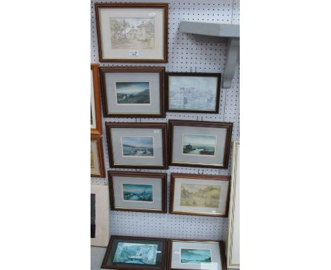 Ashley Jackson, Moorland Scene Prints (3) approximately 9 x 13cm, each print signed on reverse. Four other prints, two simila