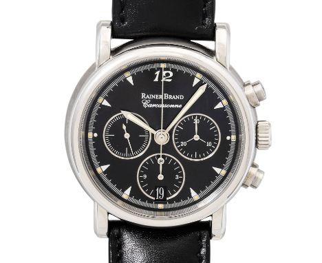 RAINER BRAND Caracassonne Chronometer Herren Chronograph. Full Set aus 2000. Edelstahl. Automatik-.Werk Kaliber Lemania 1352,