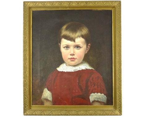 Worthy Vizard (1848-1904), Portrait of a Boy, oil on canvas, signed and dated 84, 34cm x 29cm