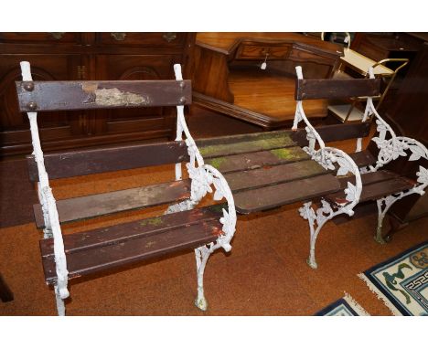 Cast iron garden bench