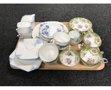 A tray of part tea service, Royal Vale china, together with six Royal Grafton china cups and saucers 