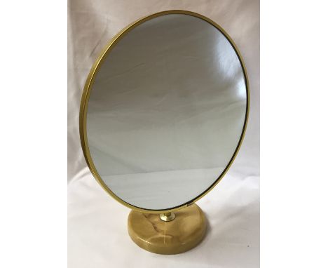 A Schreiber table tilt top mirror with onyx coloured base. Measuring at 40cm. 