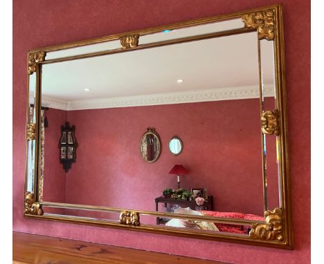 A contemporary gilt framed mirror. 95.5 w x 68cm h. 