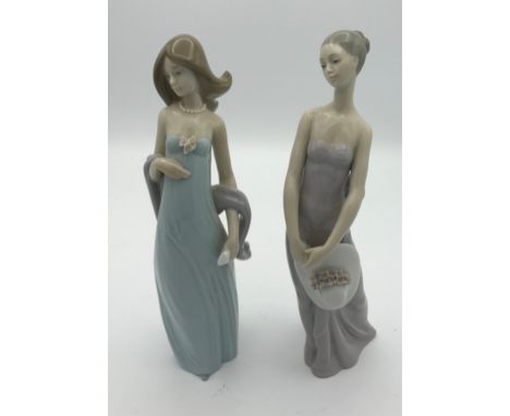 Two Lladro figurines to include "Vestido De Noche" 5487 with signature to base and 5598 Bridesmaid. 