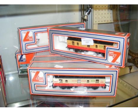 Six boxed Lima rolling stock