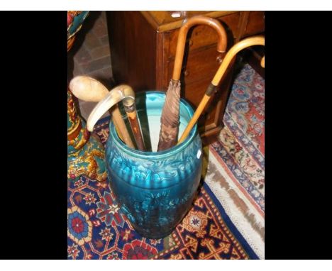 A Bretby Pottery floor vase/stick stand