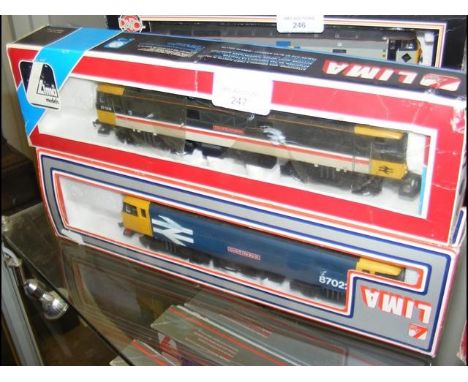 A boxed Lima locomotive and one other