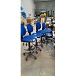 4x Tall mobile operators chairs