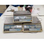 3x Snowrex SRC-L12 digital weighing scales