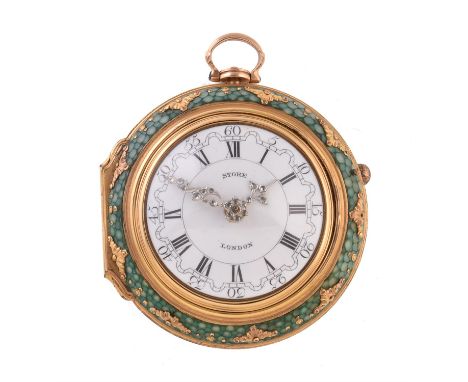 William Store, a 22 carat gold and shagreen triple cased pocket watch for the Ottoman market, circa 1774, verge fusee movemen