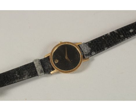 A LADIES' MOVADO WRISTWATCH.