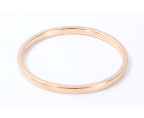 Yellow metal bangle CONDITION REPORT Unmarked but believed to be 9ct gold.  Weight approximately 35.3 grams