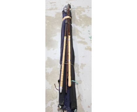 Collection of vintage Bruce &amp; Walker fishing rods - comprising nine glass fibre MkIV Avon, Carp and S/V Carp models in te
