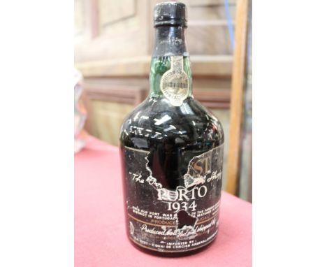 Vintage port - Porto Ryst Da Silva 1934, bottled 1973, level to base of neck