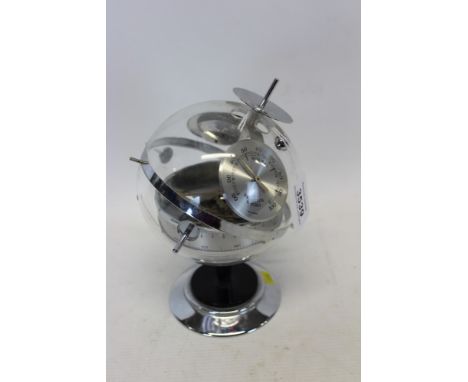 1970s Huger of West Germany 'Sputnik' deck weather station with barometer, hygrometer and thermometer 