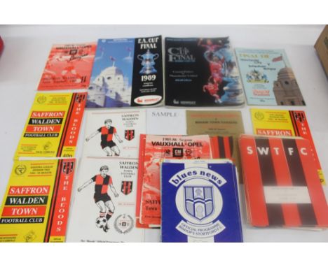 Four boxes of vintage football programmes from 1950s onwards - including West Ham, Manchester United, Leyton Orient, Wrexham,