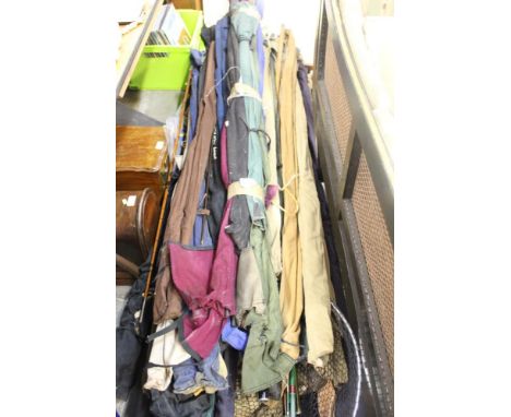 Very large quantity of fishing rods - mostly vintage - some hand-built, some cane rods and by various makers - including Hard