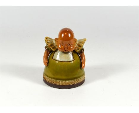 A Doulton Lambeth baby inkwell. Circa 1910. Height 9cm.