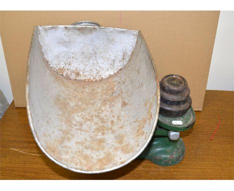A set of vintage potato scales.