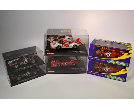 Two Ferrari's 365 GTB/4 "Daytona" Le Mans 1972 Number 38 Jarrier-Buchet 1:32 Model - FLY (boxed). Reference 88111; Ferrari 33