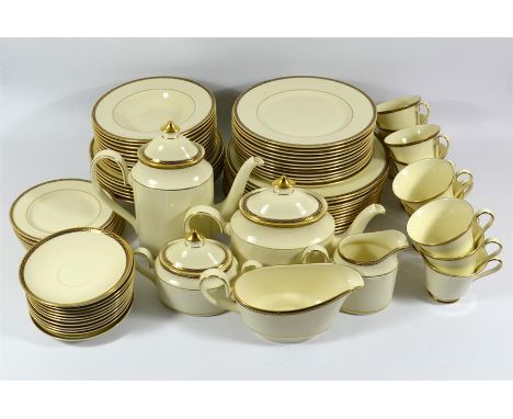 A Minton St. James pattern tea and dinner service for 12, consisting of 77 pieces. (77)