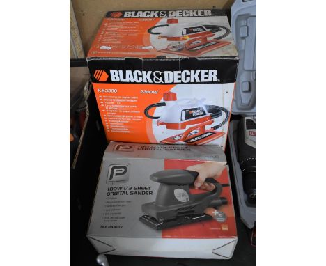 A Orbital Sander and a Black and Decker Wallpaper Stripper 