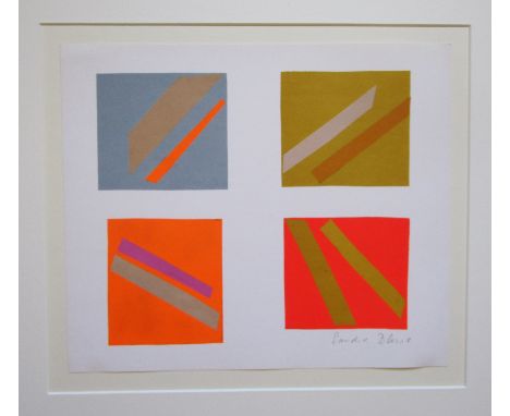 SANDRA BLOW R.A. [1911-2000]. Four Lithographs, 1973. Four lithographs with screenprint printed on a single sheet, signed in 