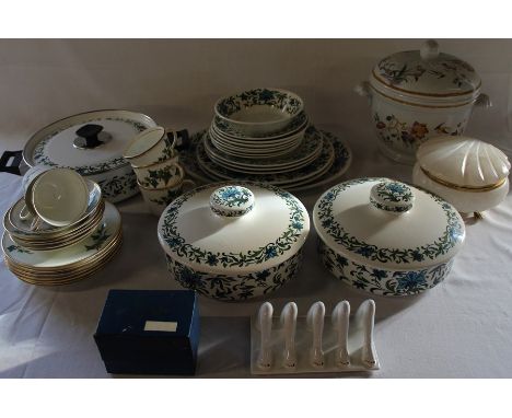 Selection of Midwinter tableware, Carltonware legs toast rack, Wedgwood Devon Rose ice bucket, Royal Worcester egg coddler et