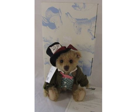 Steiff Mad Hatter limited edition teddy bear beige H 30 cm 1339/1500 complete with box and certificate