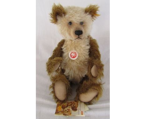 Steiff classic mohair cappuccino colour teddy bear H 33 cm