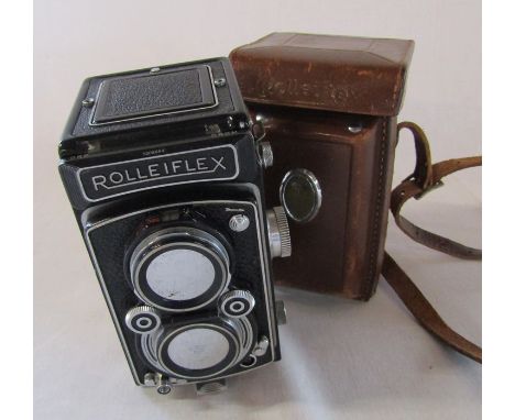 Franke &amp; Heidecke Braunschweig Rolleiflex DRP DRGM 1208684 camera and case