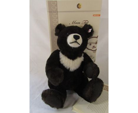 Steiff limited edition Moon Ted teddy bear with growler dark brown H 40 cm 1583/2000 complete with box and certificate