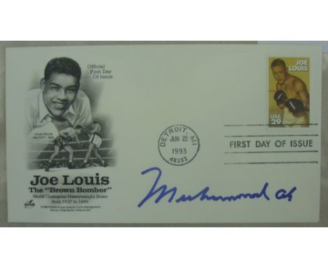 Boxing, a Joe Louis, first day of issue, postal Illustrated Envelope, dated 22/06/1993, and franked in Detroit.  The cover is