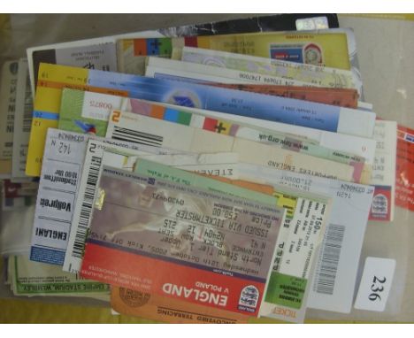 Football Match Tickets, a collection of 260 items, of which 110 are 'big match' issues, including the 'given up at turnstiles