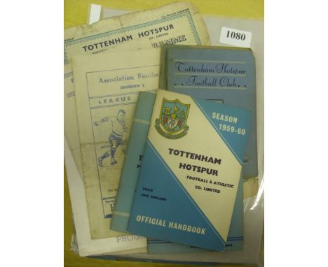 Tottenham, a collection of programmes from games played at White Hart Lane (11), in various condition, from the 1950's, Pirat