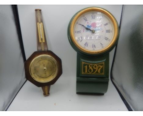 Thomas Kent wall clock and barometer